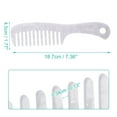 thumbnail image 2 of Unique Bargains 1 Pcs Hair Comb Wide Tooth Anti-Static for Curly Hair Detangling Comb Easy Detangling Wet and Dry White, 2 of 7