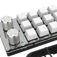 thumbnail image 6 of 12 Key Mini Mechanical Keyboard, Keypad with USB Cable Shortcuts Multifunctional with 2 Knobs Portable Gaming Keypad for Gaming White, 6 of 7