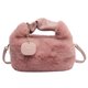 thumbnail image 1 of Bolso de hombro inclinado de felpa bonito para mujer y niña, bolso de compras para citas, regalos de Navidad y San Valentín, 1 of 5
