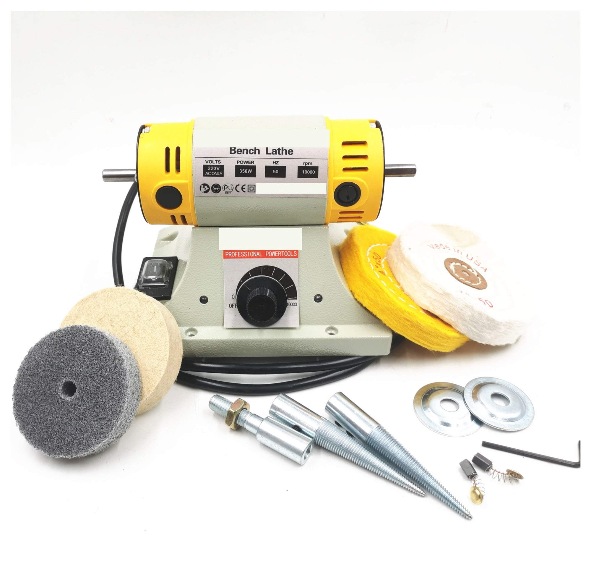 350W Polishing Machine, DIY Woodworking Jade Jewelry Bench, Lathe Motor Grinding Machine Flexible Shaft Tube 0.4-6.5mm ,Powerhouse Performance