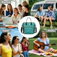 thumbnail image 2 of Laboratory Science Design Large Insulated Lunch Bag – Leakproof Dual Compartment Cooler Tote Adjustable Strap Multi pocket Organizer for Work and Study, 2 of 6