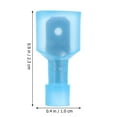 thumbnail image 3 of LOLIPPYY 150pcs Insulated Male Spade Connectors Copper for Automobile Applications Wiring, 3 of 5
