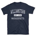 thumbnail image 1 of Williamstown Massachusetts Classic Established Men's Cotton T-Shirt, 1 of 1