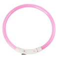 thumbnail image 2 of Walbest LED Dog Collar Light - USB Rechargeable Light Up Puppy Collar, TPU Cuttable Glowing Dog Necklace for Small Medium Large Dogs (Pink, 50cm), 2 of 7