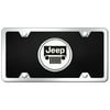 Jeep Logo Acrylic License Plate Kit (Black)
