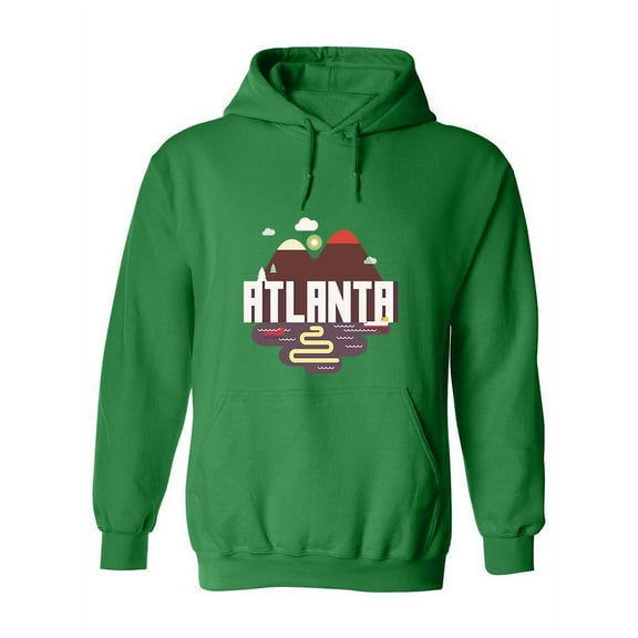 Atlanta Cartoon Mountains Hoodie Women's -Image by Shutterstock