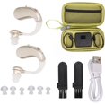 thumbnail image 5 of Rechargeable Hearing Aid Headset with Low Noise, Built-in Battery, 450-3400 Hz, Silver, 1 Pair, 5 of 5