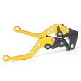 thumbnail image 2 of 2Pcs Gold Motorcycle Short Racing Brake Clutch Levers For Yamaha YZF-R1 2004-2008 & YZF R6 2005-2011, 2 of 6