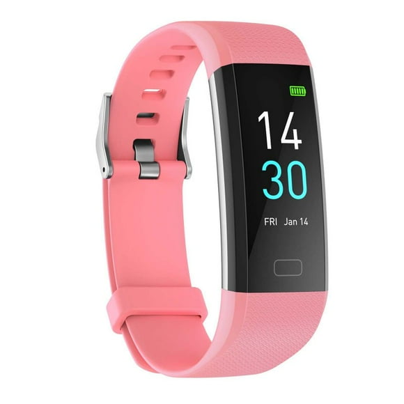S5 Smart Watch 0.96 Inch Single-Contact Touch Screen Fitness Smart Watch Heart Rate Monitor Sports Watch Pink