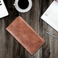 thumbnail image 6 of The Luxury Gentleman Series 4 Magnetic Flip Leather Wallet Tpu Case For Samsung Galaxy S23 - Brown, 6 of 7