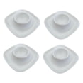 thumbnail image 3 of 4 piezas de contenedores para guardar huevos, prácticos, fáciles de limpiar y versátiles. Cuadrado blanco, 3 of 9