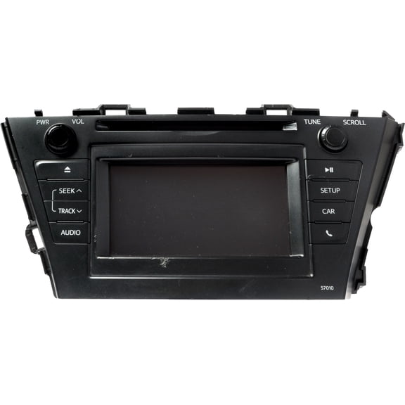 Restored 2012-2014 Toyota Prius AM FM Radio CD MP3 Player Model ID 86140-47010 Face 57010 (Refurbished)