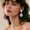 Blue, variant on Long Full Rhinestone Teardrop Crystal Dangle Chandelier Drop Earrings Fashion Jewelry(six Color)
