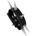 thumbnail image 1 of Bracelet en Cuir PU Style Punk avec Rivets Accentués, 1 of 5