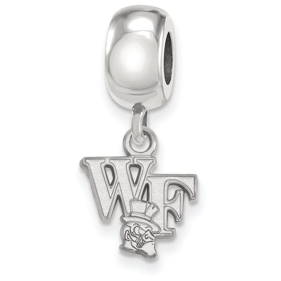 Sterling Silver Wake Forest University XS Dangle Bead Charm