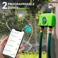 thumbnail image 3 of RainPoint 2-Zone WiFi Sprinkler Timer, Smart Water Hose Timer with Gateway, APP Remote Watering Control for Outdoor Yard Garden Lawn, HTV245, 3 of 9