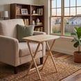 thumbnail image 3 of Mainstays Modern XL Oversized Folding Tray Table, Natural, 3 of 9