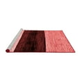 thumbnail image 2 of Ahgly Company Machine Washable Indoor Round Abstract Red Modern Area Rugs, 5' Round, 2 of 4
