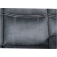 thumbnail image 6 of JERFIT Modern 5-Seat Recliner Sectional Sofa with Console, USB Charger, Cup Holders in Two-Tone Gray Nubuck Fabric, 6 of 9