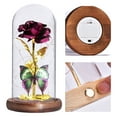 thumbnail image 3 of The eternal light rose in the dome, birthday Christmas Mother's Day thank you gift-purple, 3 of 5