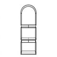 thumbnail image 6 of Furniture of America Finni Modern Metal 3-Tier Bookcase in Matte Black Coating, 6 of 6