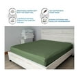 thumbnail image 7 of DNG Creations Solid Moss Colour 6 Piece Zipper Sheet Set - Include (1 Fitted Sheet Base, 2 Sheet has Zipper, 1 Flat Sheet And 2 Pillowcase) 800 Threads Count ( California King - Size ), 7 of 7