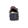 thumbnail image 4 of 24 HOUR COMFORT Sally Women Extra Wide Width Open-Toe Slingback Buckle Open Back BROWN 8.5, 4 of 6