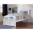 thumbnail image 4 of Leo & Lacey Madison Lit Plateforme Simple en Bois avec Pied de Lit Assorti, Blanc, 4 of 5