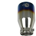 thumbnail image 4 of aFe Power MACH Force-Xp 304 Stainless Steel Clamp-on Exhaust Tip Blue Flame 2-1/2 IN Inlet x 4 IN Outlet x 7 IN L 49T25404-L071, 4 of 6