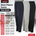thumbnail image 2 of Power Forward Boys Youth Warm Fleece Elastic Waist Joggers Sweatpants 3 Pack, 2 of 9