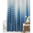 thumbnail image 2 of Ombre Stripe Shower Curtain, Modern Simple Shower Curtains with Waterproof & Washable, Decorative Shower Curtain for Bathroom (72x72 inch, Lake Blue), 2 of 6