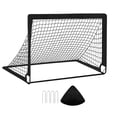thumbnail image 3 of Red de portería de fútbol Colamx para niños compacta de fibra de vidrio Negro, 3 of 8