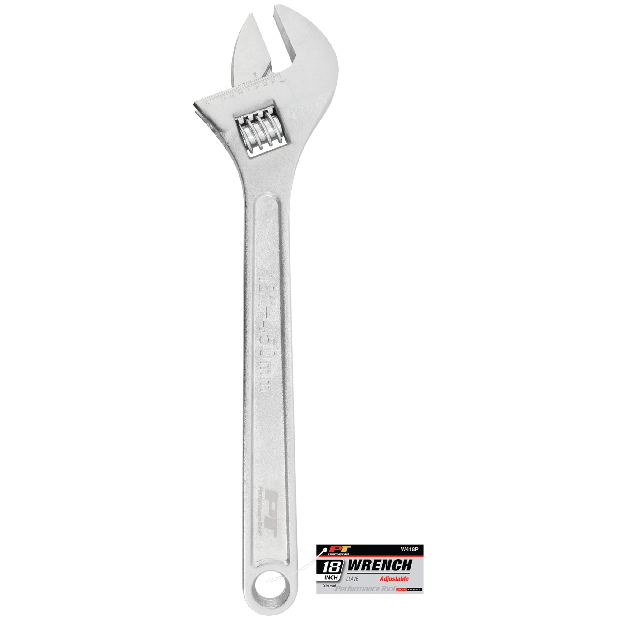 Performance Tool W418P 18-Inch Adjustable Wrench