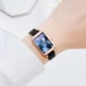 thumbnail image 3 of Reloj de cuarzo para mujer, relojes para mujer JINJIS, reloj de cuarzo informal con esfera rectangular y correa de cuero para mujer, reloj de cuarzo, 3 of 3