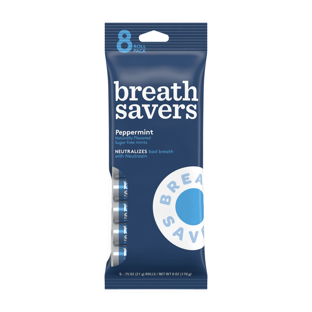 Breath Savers, Sugar Free Peppermint Breath Mints, 6 Oz