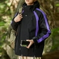 thumbnail image 6 of Tawop Mens Jackets Long Sleeve with Hood Casual Outdoor Windproof Waterproof Sports Mens Gift,Purple,2XL, 6 of 6