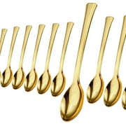 Exquisite Mini Spoons for Desserts - Bulk Pack Of 200 Mini Gold Dessert Spoons