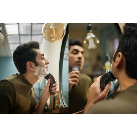 Philips Norelco CareTouch, Rechargeable Wet/Dry Electric Shaver with Pop-Up Trimmer - Ash Gold
