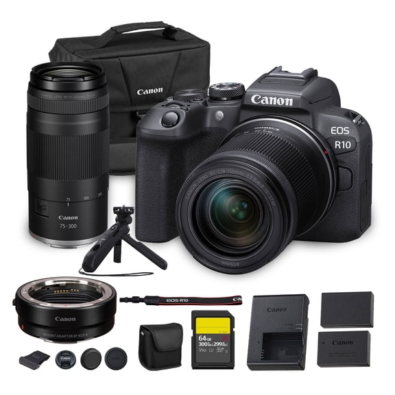 Canon EOS R10 Mirrorless Camera Kit with RF-S 18-150mm Lens – 24.2MP APS-C Sensor