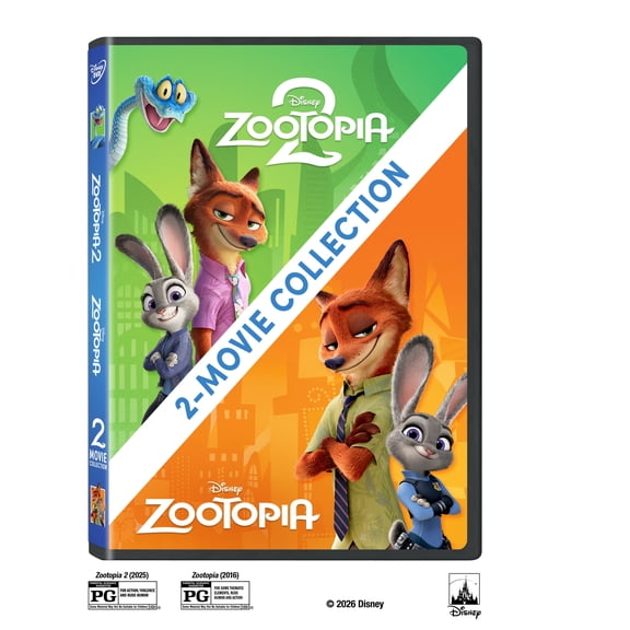 Zootopia 2 and Zootopia - Multi-Feature (2 Disc) - (DVD) Disney , Adventure, Animated, Comedy