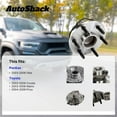 thumbnail image 3 of AutoShack Rear Wheel Hub Bearing Assemblies - Driver and Passenger Side for Toyota, Corolla 2003-2008 Prius 2004-2009 Matrix 2003-2008, FWD L4 1.5L 1.8L - 5-Lug, With ABS, 3 of 5