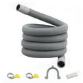 thumbnail image 1 of Drain Hose Extension Set Universal Washing Machine Hose 1M, Include Bracket Hose Connector and Hose Clamps Drain Hoses, 1 of 7