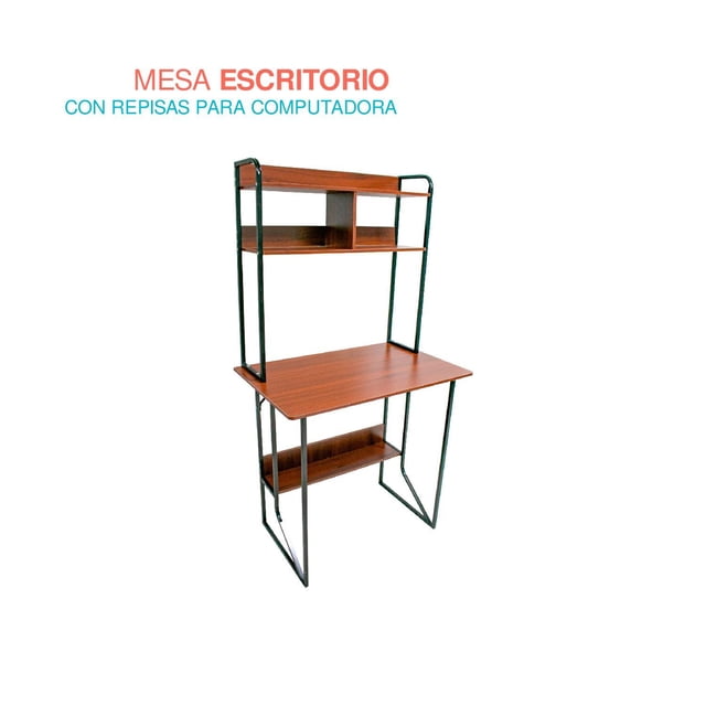 Mesa Escritorio para Computadora Repisas Estacion Trabajo Pido Todo EPC01BW-C3