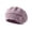 A1-Pink, variant on Women's Knit Beret Hat French Style Winter Warm Slouchy Beanie Hat with Crochet Flower Applique Soft Stretch Vintage Beret Cap for Fall Winter Daily Wear Grey One Size
