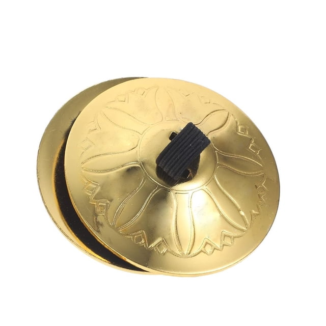 Finger 2Pcs Finger Cymbals Belly Dancing Metal Iron Finger Cymbals Musical Instrument Belly Dancing Finger Dancing Accessories for Party Diameter 5.3 cm/2.1 inch