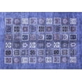 thumbnail image 1 of Ahgly Company Machine Washable Indoor Rectangle Abstract Blue Modern Area Rugs, 8' x 10', 1 of 4