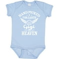 thumbnail image 3 of Inktastic Handpicked for Earth by My Gigi in Heaven with Angel Wings Boys or Girls Baby Bodysuit, 3 of 5