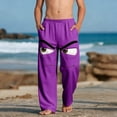 thumbnail image 1 of Pantalones largos para niños y niñas, de moda, estampados, casuales, de playa, con bolsillos., 1 of 9