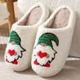 thumbnail image 3 of Zapatillas populares de algodón para mujer, pantuflas de algodón cálidas de felpa para invierno, Navidad y Halloween, para interior y hogar, 3 of 5