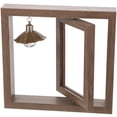 thumbnail image 3 of Double Sided Rotating Wood Picture Frame Rotating Wood Photo Frame Home Decor with Lamp, 3 of 8